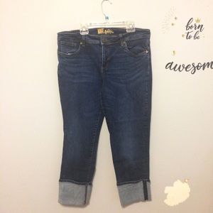 Kut from the Kloth Dark Blue Cropped Ankle Jeans